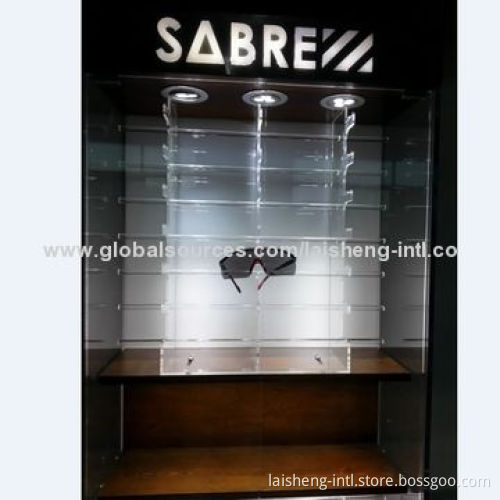 Eyewear Displays with Metal Steel Sheet DecorationNew